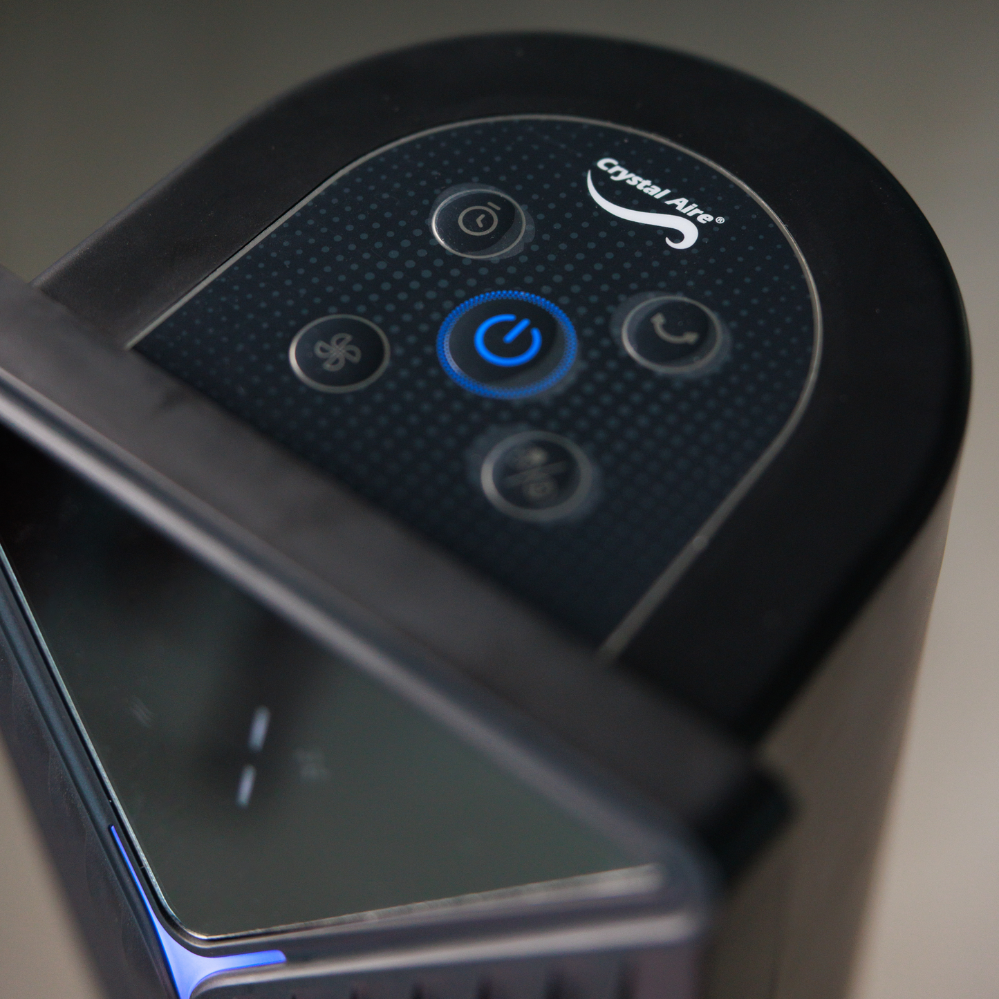 Crystal Aire Black Sterilization Tower Fan