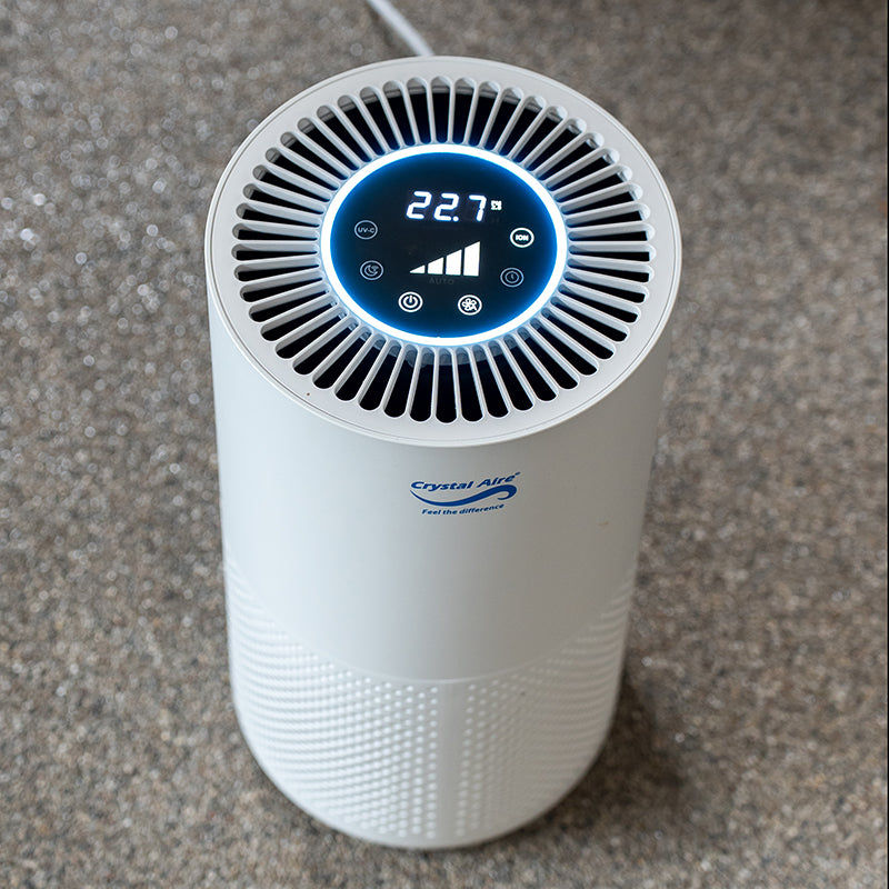 Crystal Air Turbo HEPA LED Air Purifier - Wifi Control & 5 Step Filtration