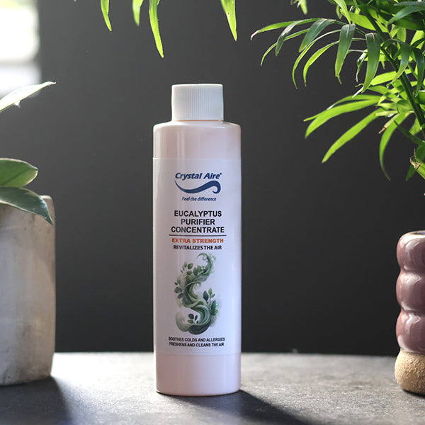 Crystal Aire 200ml Rose, Vanilla, Eucalyptus and Ocean Mist Air Purifier Concentrates - 4 Pack