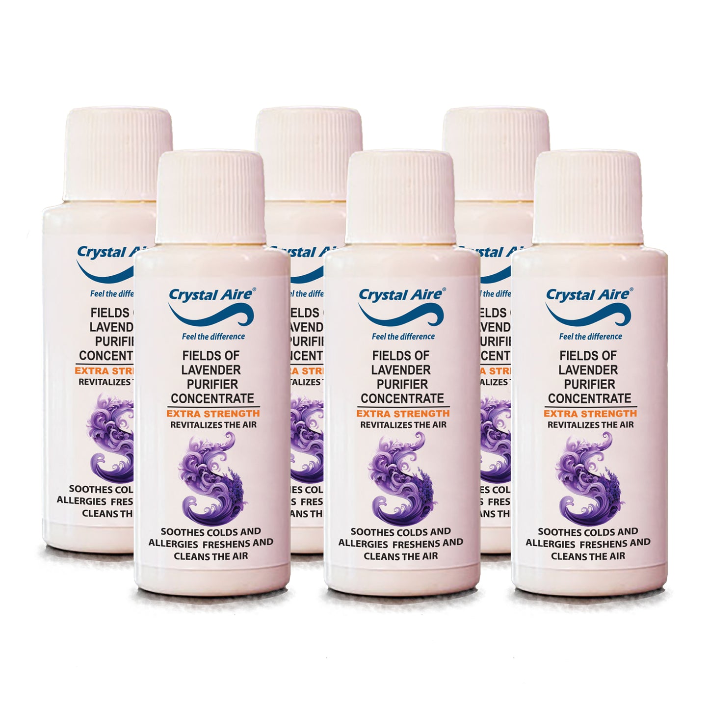 Crystal Aire 30ml Fields of Lavendar Air Purifier Concentrates - 6 Pack