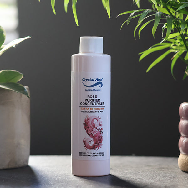 Crystal Aire 200ml Rose, Vanilla, Eucalyptus and Ocean Mist Air Purifier Concentrates - 4 Pack
