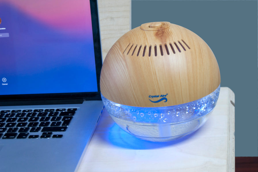 The Crystal Aire Globe Air Purifier with Ionizer and night light