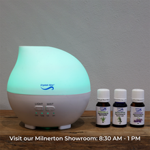 Load image into Gallery viewer, Crystal Aire Rain Drop Ultrasonic Aroma Diffuser for Babies &amp; Adults
