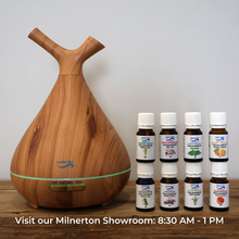 Load image into Gallery viewer, Crystal Aire Sapling Dual-Nozzle Ultrasonic Aroma Diffuser WT-008 - Light Wood
