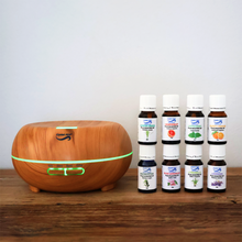 Load image into Gallery viewer, Crystal Aire Bean LED Ultrasonic Aroma Diffuser 300ml- Light Wood
