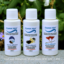 Load image into Gallery viewer, Crystal Aire 30ml Ocean Mist, Eucalyptus &amp; Vanilla Air Purifier Concentrates - 3 Pack
