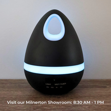 Load image into Gallery viewer, Crystal Aire Dark Wooden Egg Essential Oil Aroma Diffuser
