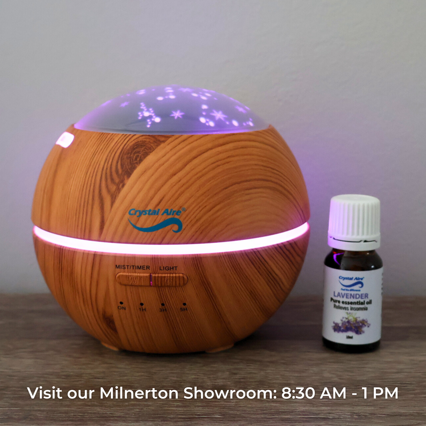 Crystal Aire Cool Mist Aroma Diffuser w/ LED Light Display - WT-8016