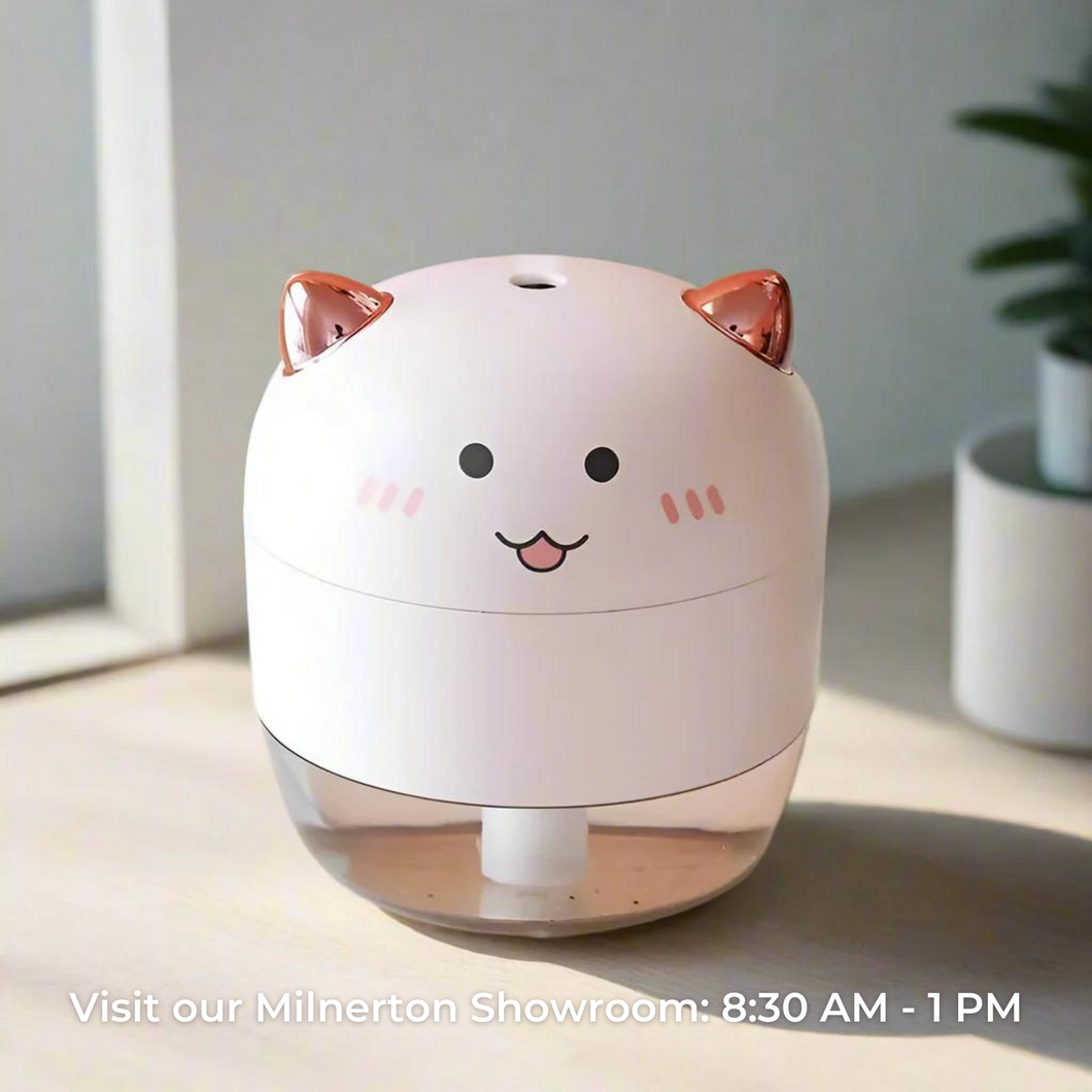 Portable Angel Humidifier with LED Night Light & Aromatherapy Option