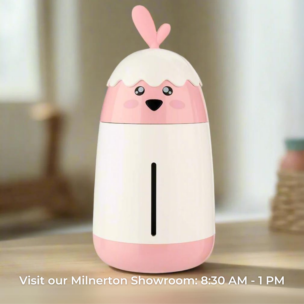 Pink and White Super-Quiet Cute Chicken USB Humidifier - w/ 2 Settings