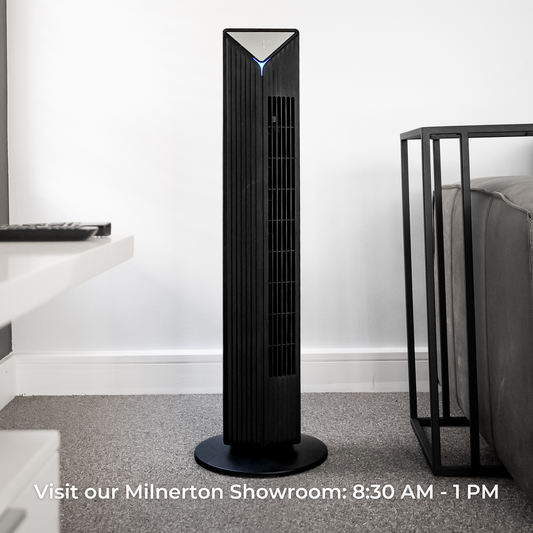 Crystal Aire Black Sterilization Tower Fan