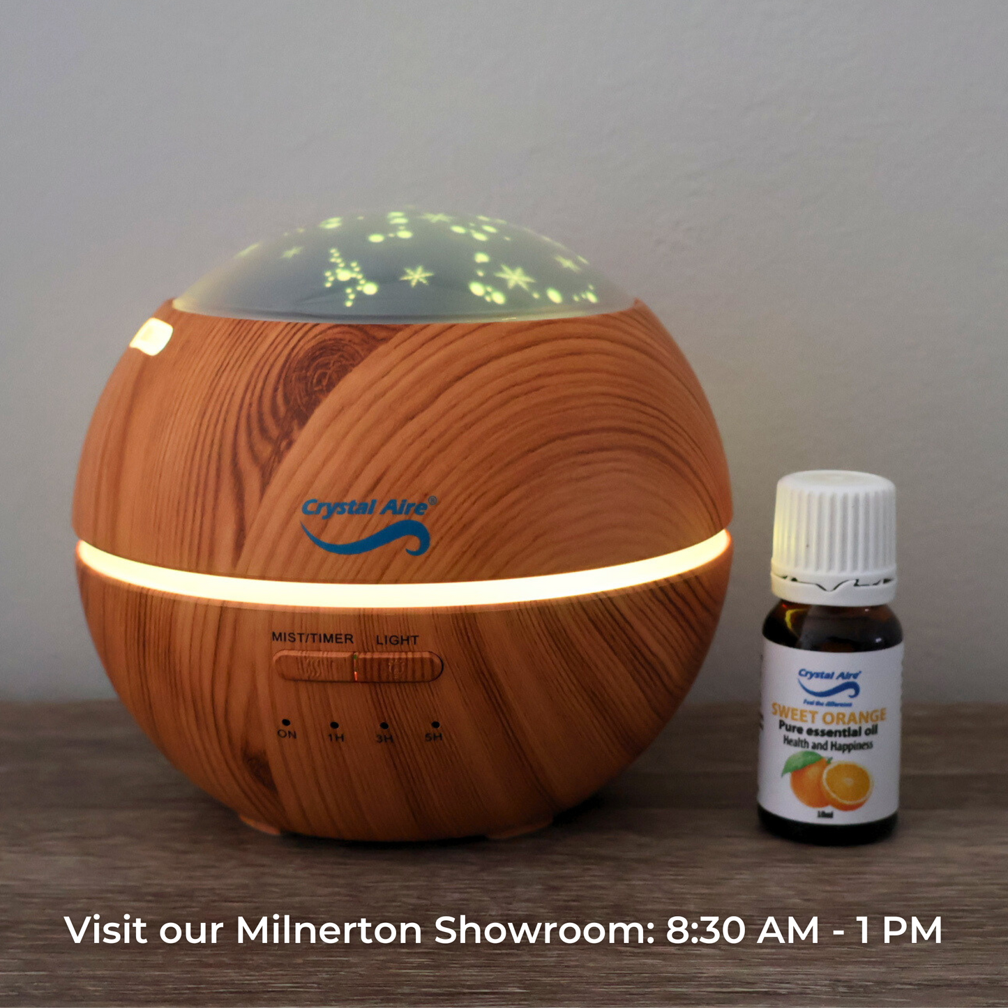 Crystal Aire Cool Mist Aroma Diffuser w/ LED Light Display - WT-8016