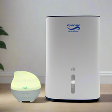 Load image into Gallery viewer, Crystal Aire Compact Dehumidifier &amp; Rain Drop Baby Aroma Diffuser Bundle
