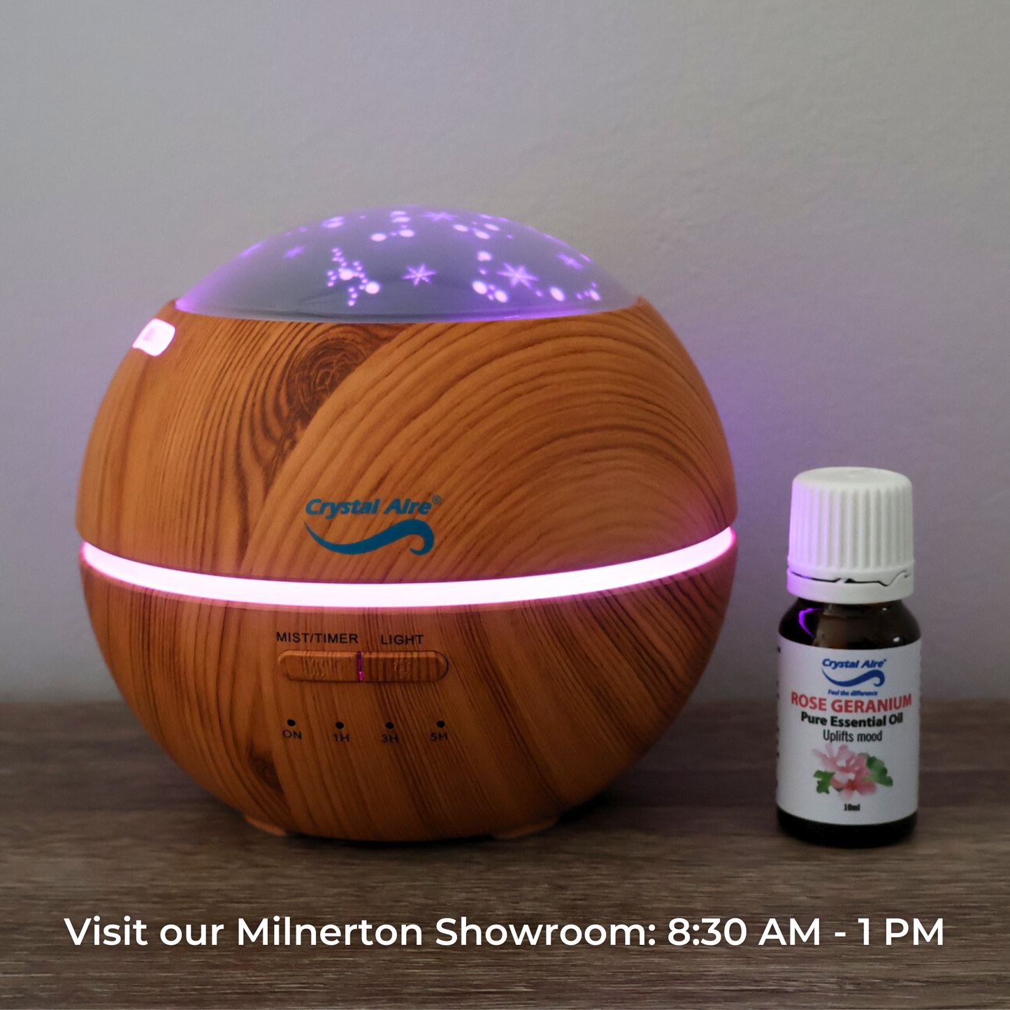 Crystal Aire Cool Mist Aroma Diffuser w/ LED Light Display - WT-8016