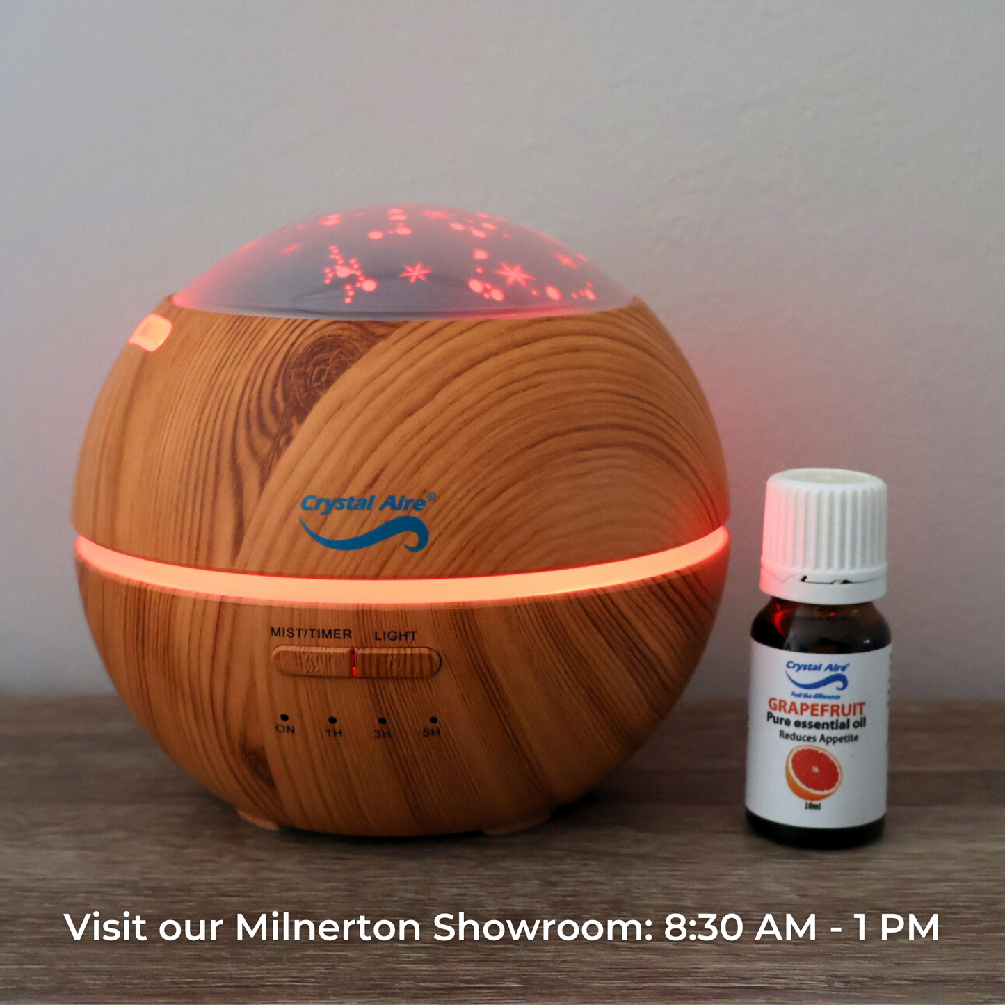 Crystal Aire Cool Mist Aroma Diffuser w/ LED Light Display - WT-8016