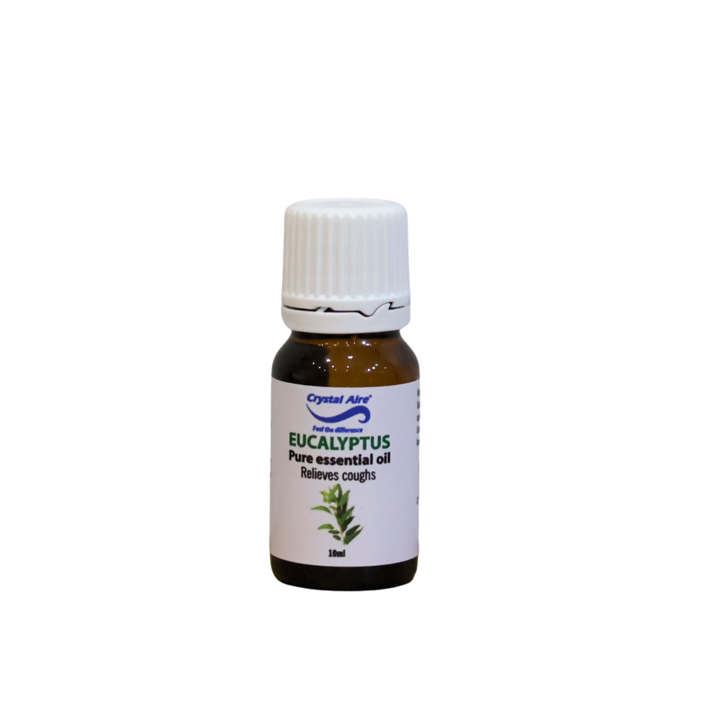 Crystal Aire Eucalyptus 10ml Essential Oil - Relieves Coughs & Breathing