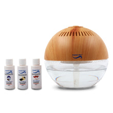 Load image into Gallery viewer, AP001LED Globe Purifier with 3 x 30ml Ocean Mist, Vanilla and Eucalyptus
