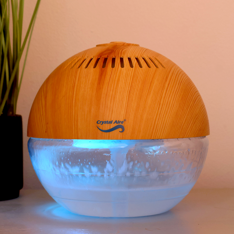 Crystal Aire Globe Air Purifier & Ioniser with Built-In Night Light