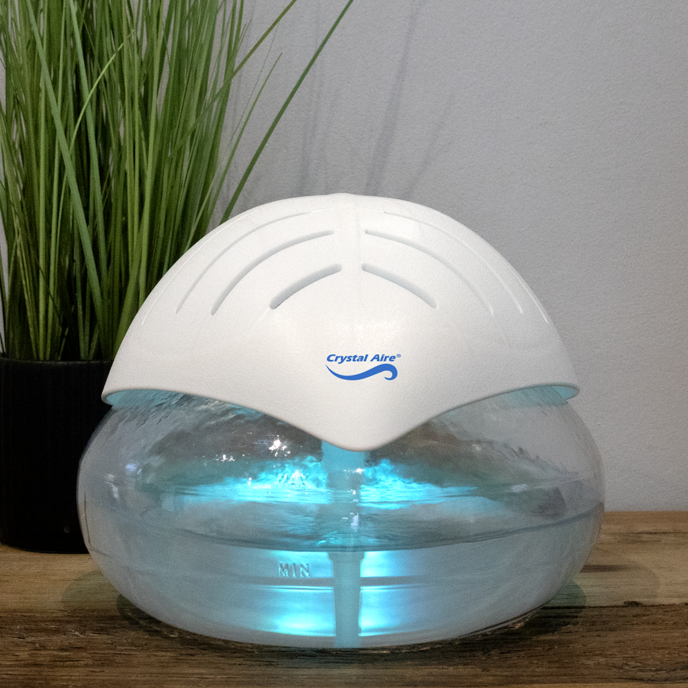 Crystal Aire AP001 Revitalising LED Ioniser Purifier w/ Alternating Lights