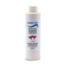 Load image into Gallery viewer, Crystal Aire 200ml Eucalyptus Air Purifier Concentrate - for Colds &amp; Flu
