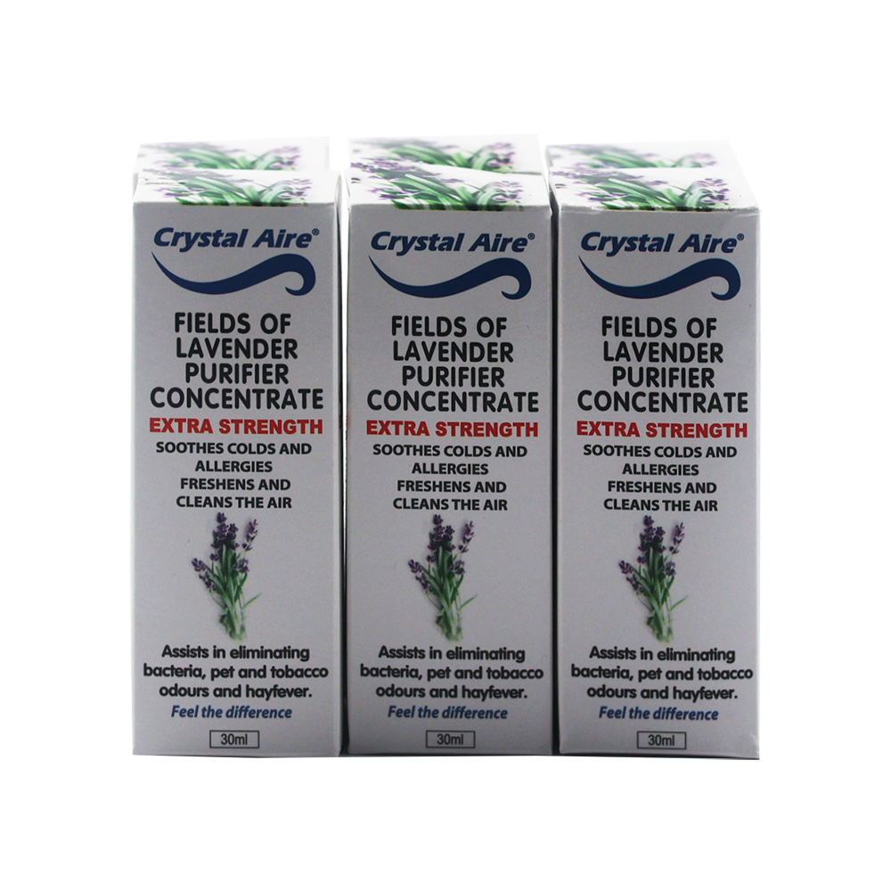 Crystal Aire 30ml Fields of Lavendar Air Purifier Concentrates - 6 Pack