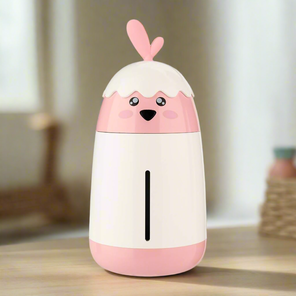 Pink and White Super-Quiet Cute Chicken USB Humidifier - w/ 2 Settings