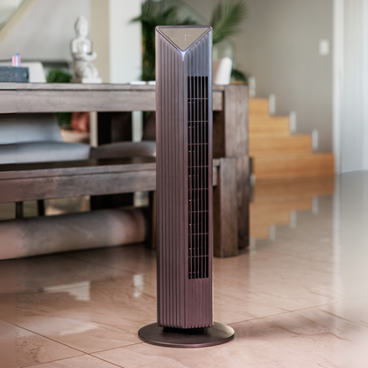 Crystal Aire Black Sterilization Tower Fan