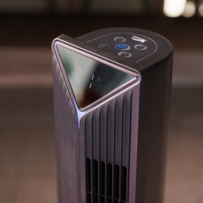 Crystal Aire Black Sterilization Tower Fan