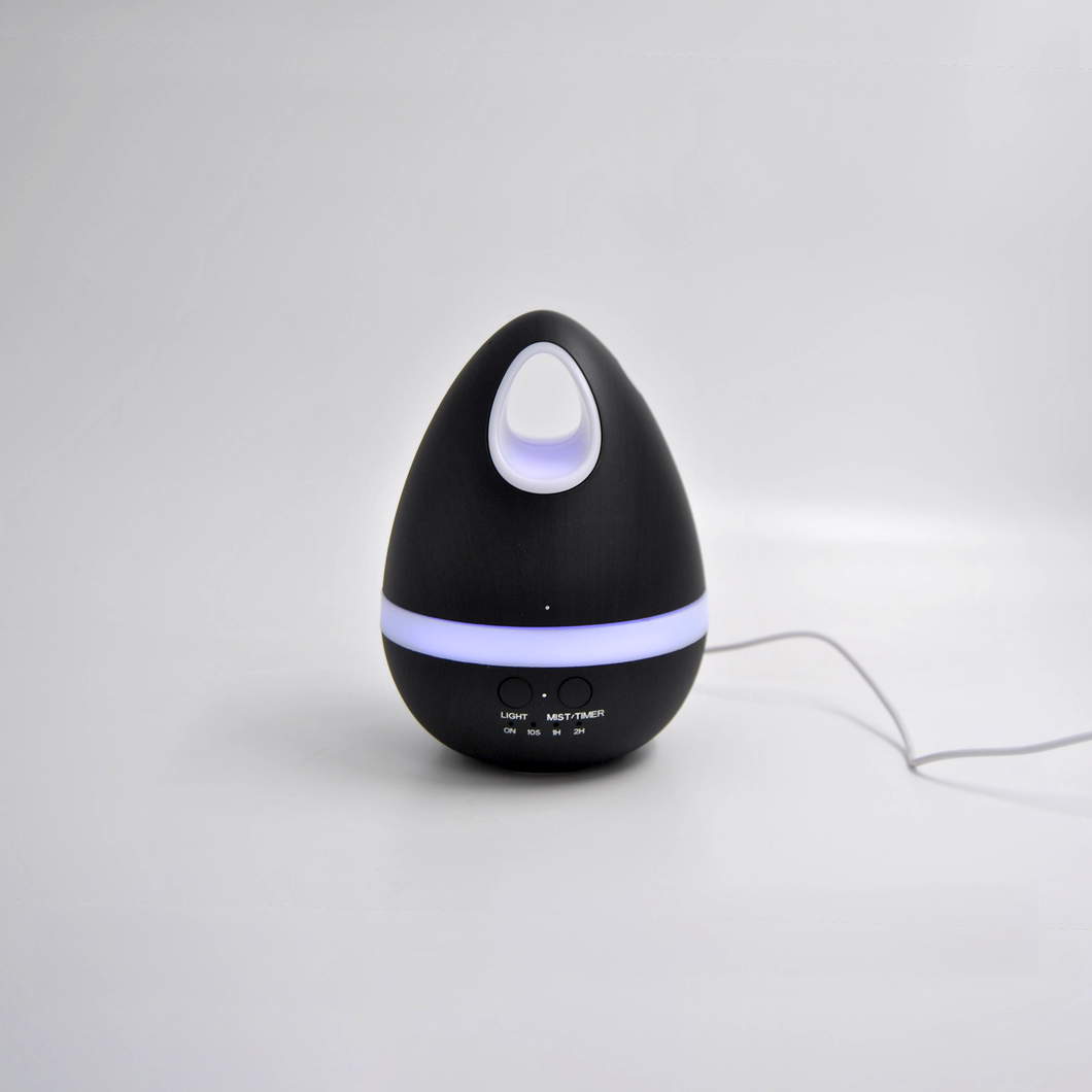 Crystal Aire Dark Wooden Egg Essential Oil Aroma Diffuser