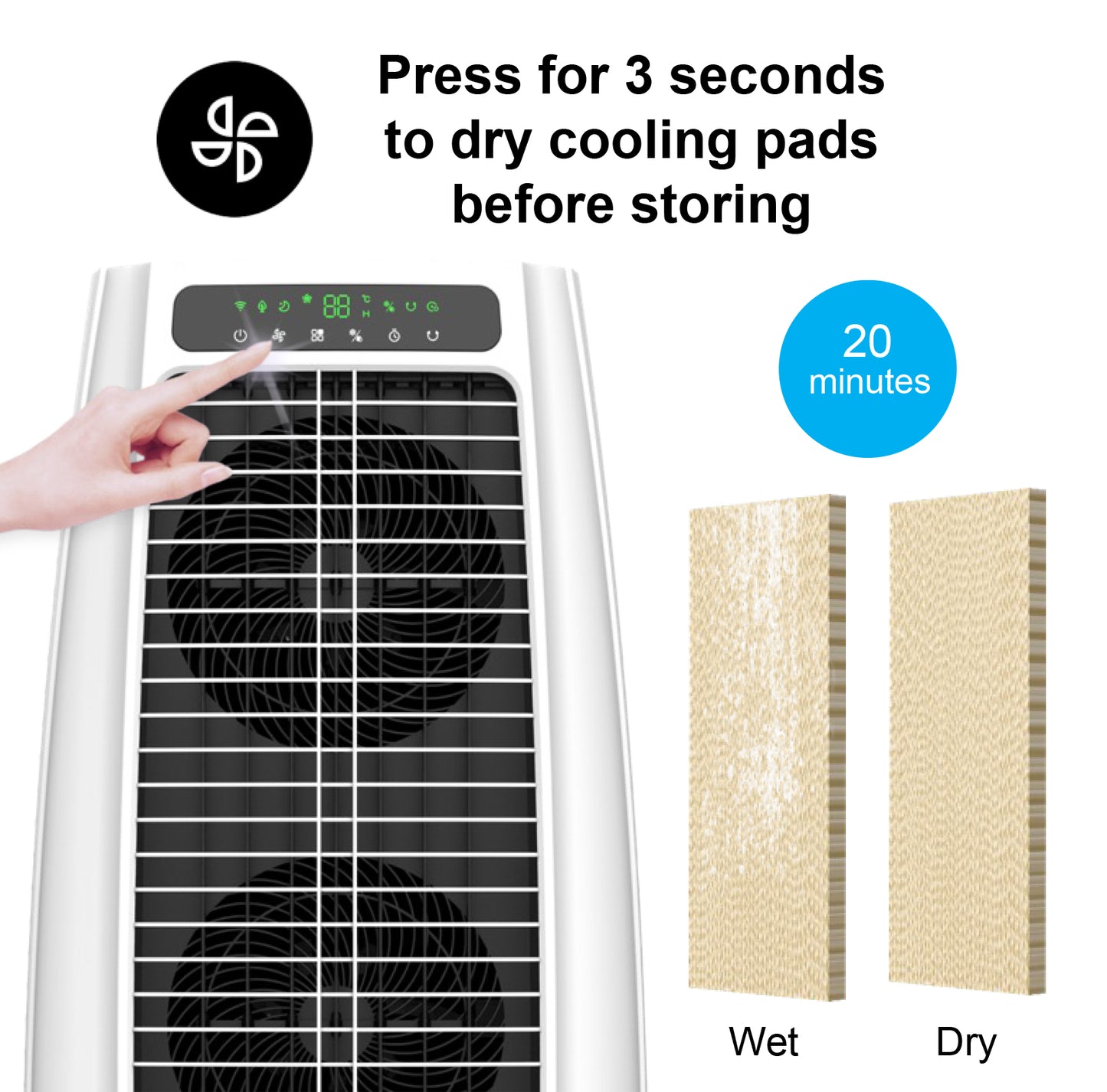 Crystal Aire 55L Detachable Commercial Air Cooler