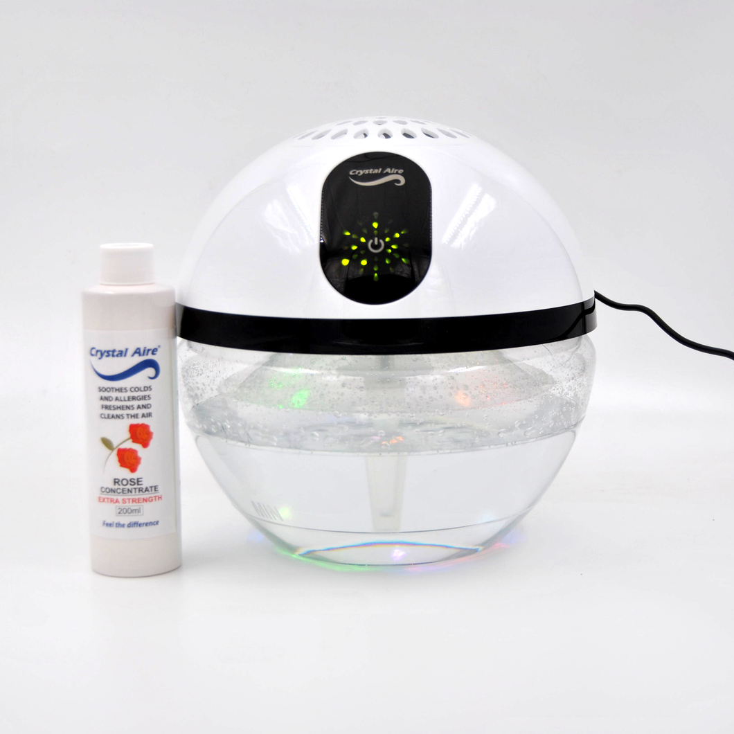 Crystal Aire Executive UV Air Purifier & Ioniser LED with Rose Concentrate