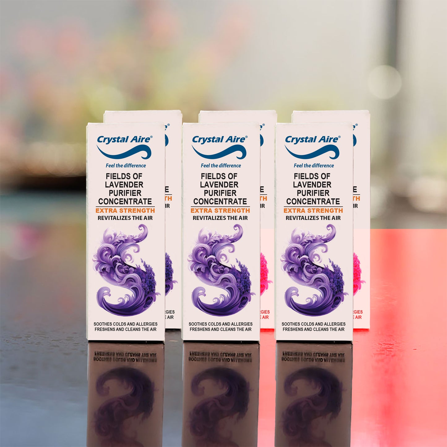 Crystal Aire 30ml Fields of Lavendar Air Purifier Concentrates - 6 Pack