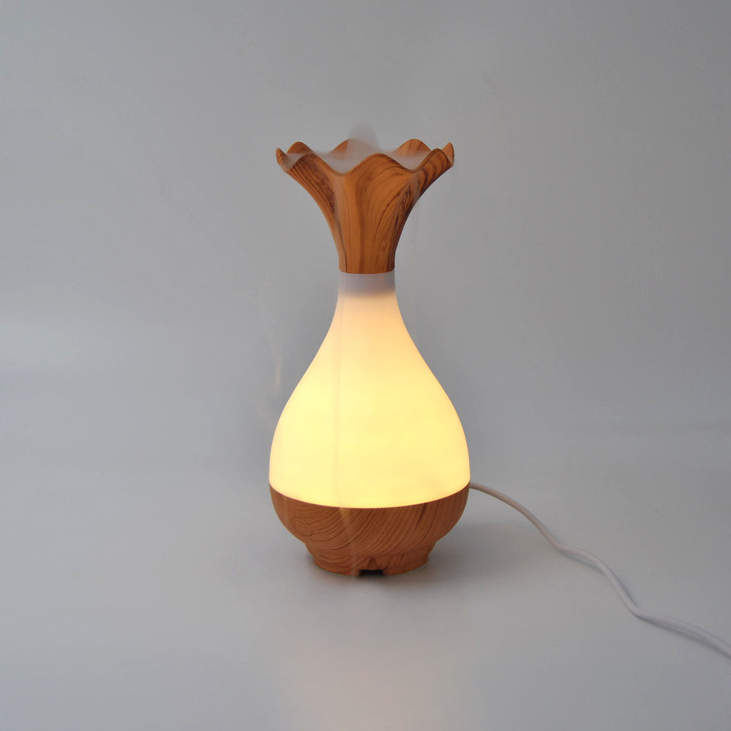 Crystal Aire Light Wood Flower Essential Oil Aroma Diffuser