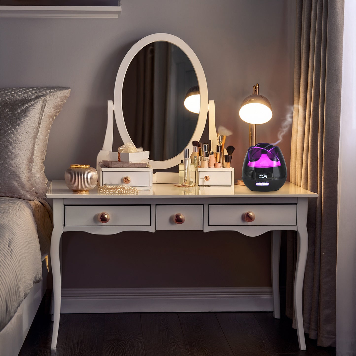 WT-STB101D Crystal Aire Rose Bud Aromatherapy Diffuser for Babies - 400ml