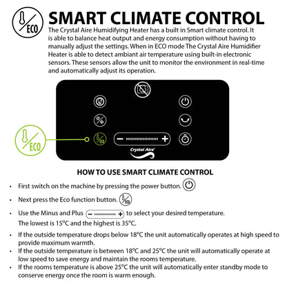 Crystal Aire Humidifying Heater