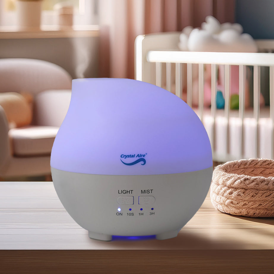 Crystal Aire Rain Drop Ultrasonic Aroma Diffuser for Babies & Adults