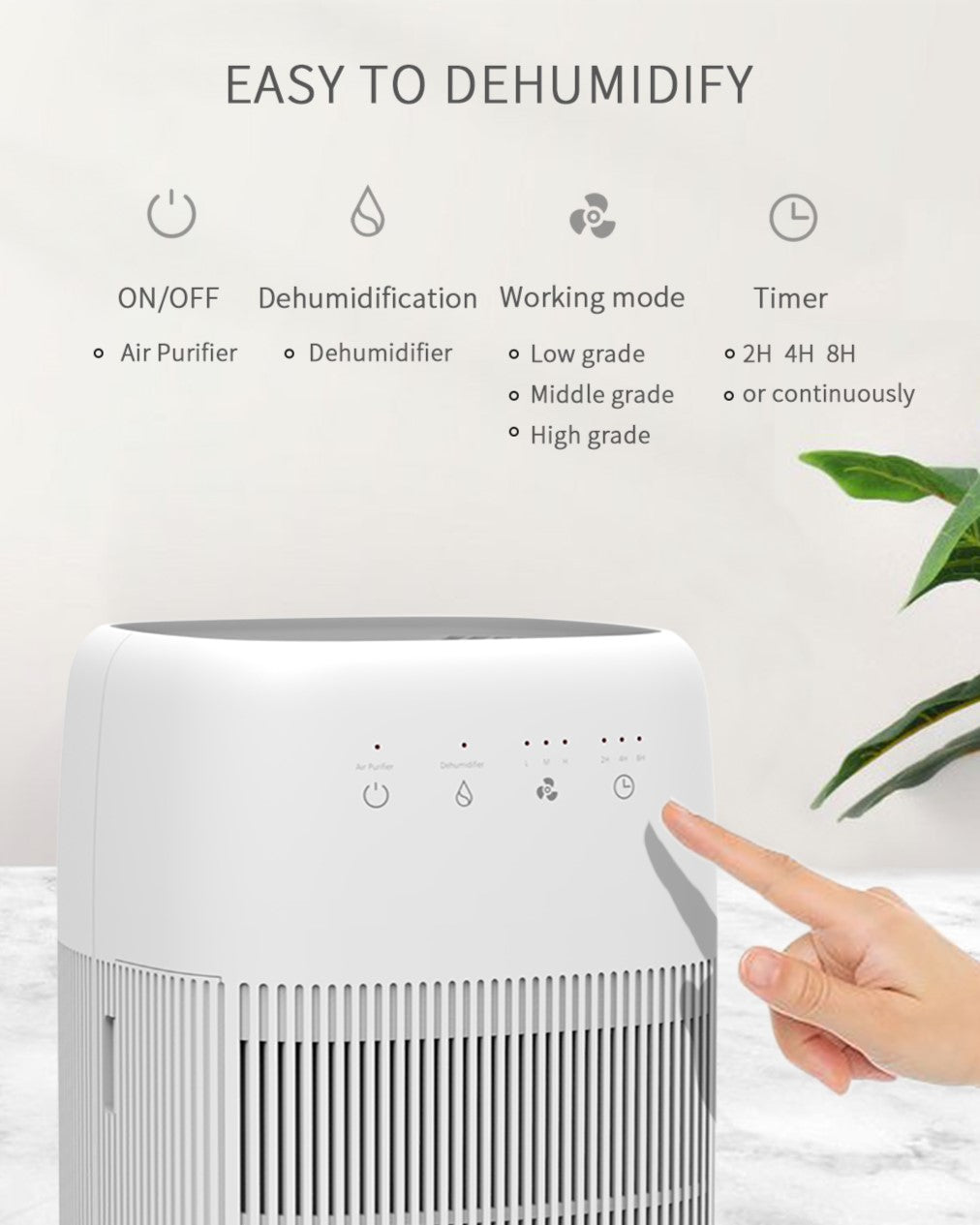 Crystal Aire Air Purifier & Dehumidifier - Q10