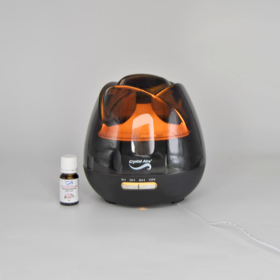 Crystal Aire Rosebud Aroma Diffuser with Geranium Rose Oil for Babies
