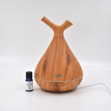 Load image into Gallery viewer, Crystal Aire Sapling LED Ultrasonic Aroma Diffuser &amp; w/ 10ml Eucalyptus Oil
