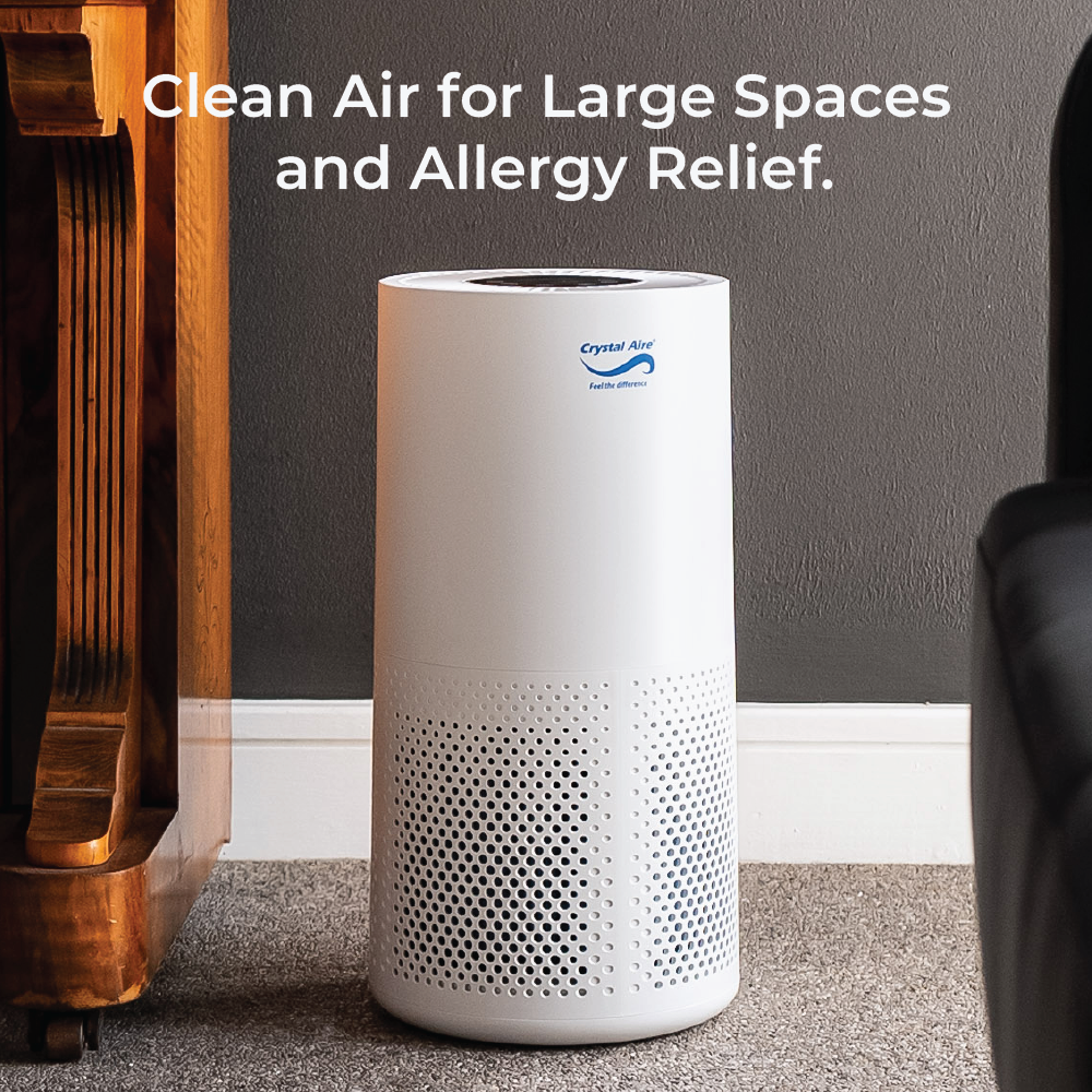 Crystal Air Turbo HEPA LED Air Purifier - Wifi Control & 5 Step Filtration