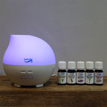 Load image into Gallery viewer, Crystal Aire Rain Drop Aroma Diffuser with 5 Essential Oils (10ml)
