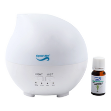 Load image into Gallery viewer, Crystal Aire Rain Drop Aroma Diffuser with Lemon Grass Oil (10ml)
