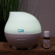 Load image into Gallery viewer, Crystal Aire Rain Drop Aroma Diffuser with Sweet Orange Oil (10ml)
