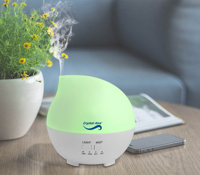 Crystal Aire Rain Drop Ultrasonic Aroma Diffuser for Babies & Adults