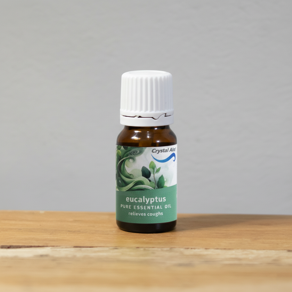 Crystal Aire Eucalyptus 10ml Essential Oil - Relieves Coughs & Breathing