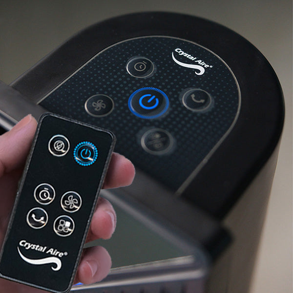 Crystal Aire Black Sterilization Tower Fan