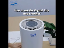 Load and play video in Gallery viewer, Crystal Air Turbo HEPA LED Air Purifier - Wifi Control &amp; 5 Step Filtration
