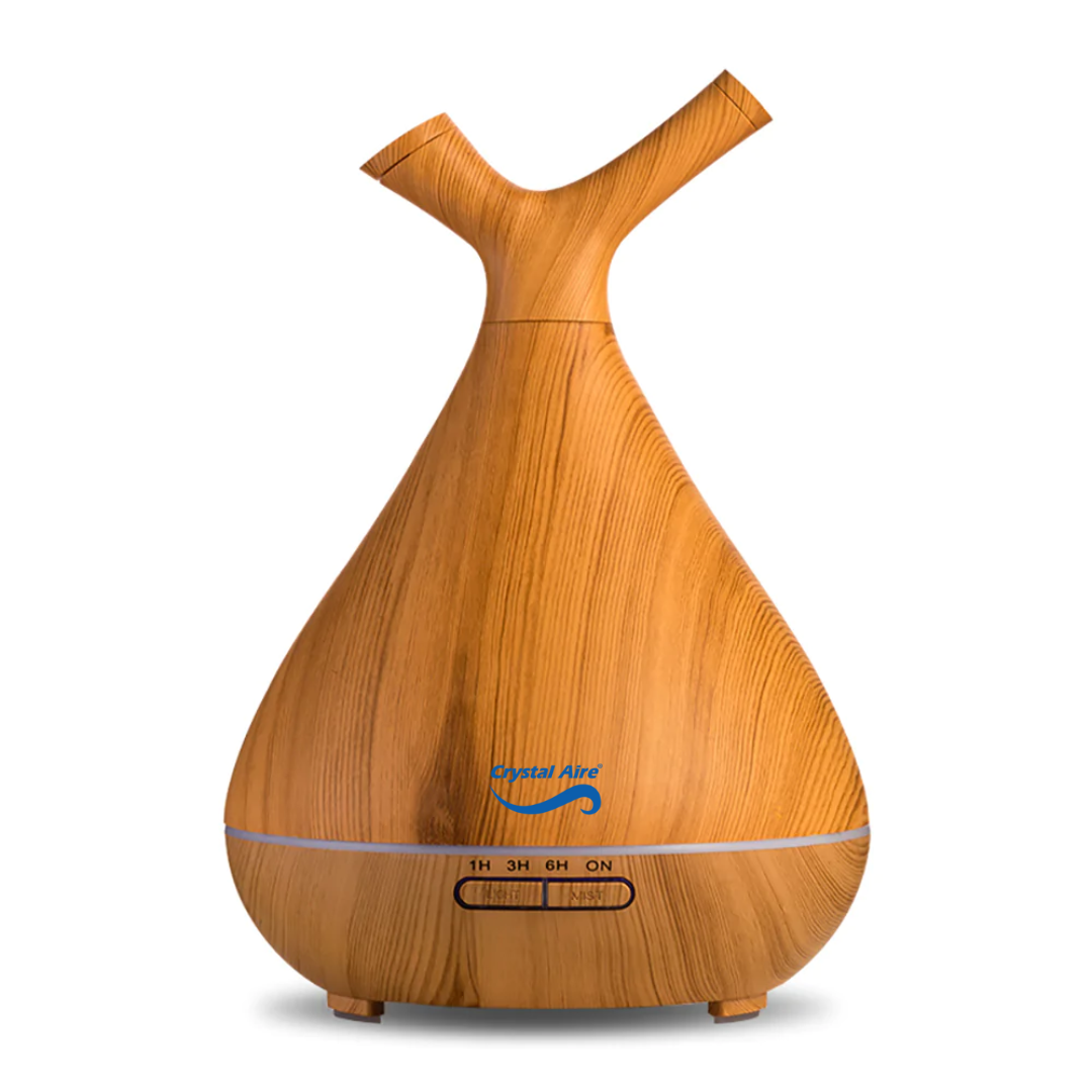 Crystal Aire Sapling Dual-Nozzle Ultrasonic Aroma Diffuser WT-008 - Light Wood