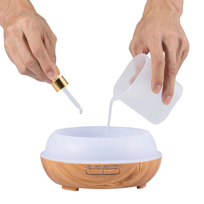 Crystal Aire Sapling Dual-Nozzle Ultrasonic Aroma Diffuser WT-008 - Light Wood