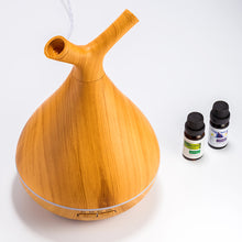 Load image into Gallery viewer, Crystal Aire Sapling Dual-Nozzle Ultrasonic Aroma Diffuser WT-008 - Light Wood
